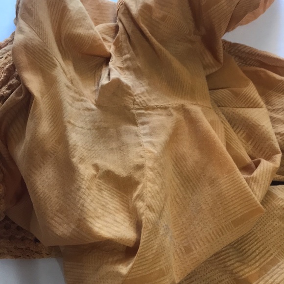 FP Free People Boho Peasant Plaid Constantine Dress Prairie Babydoll Academia - Picture 15 of 16